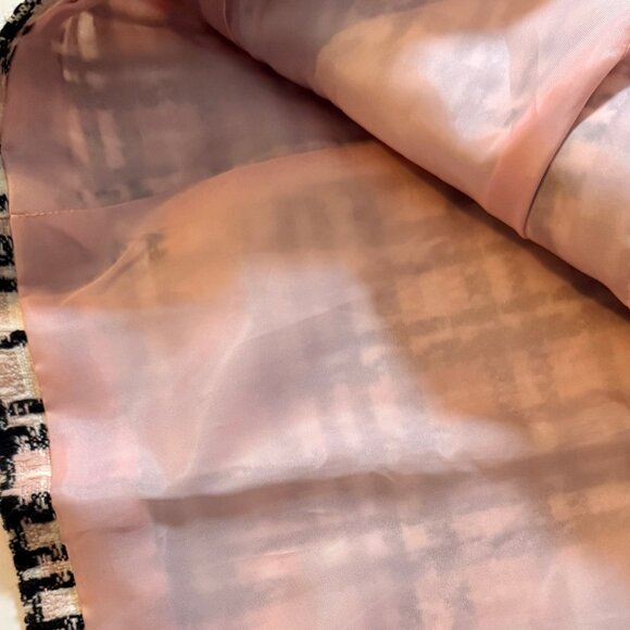 Jessica Howard, Pink Plaid Houndstooth Blazer, Size 6 - Picture 7 of 8